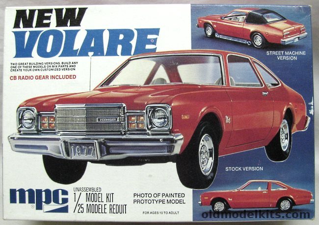 MPC 1/25 New Plymouth Volare 2 Door - Stock / Street Machine / Custom, 1-7711 plastic model kit